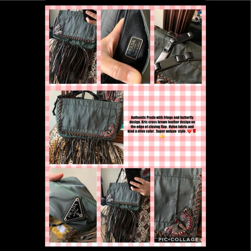 Dark green olive color Prada crossbody bag !SOLD DO NOT BUY !💥☝️